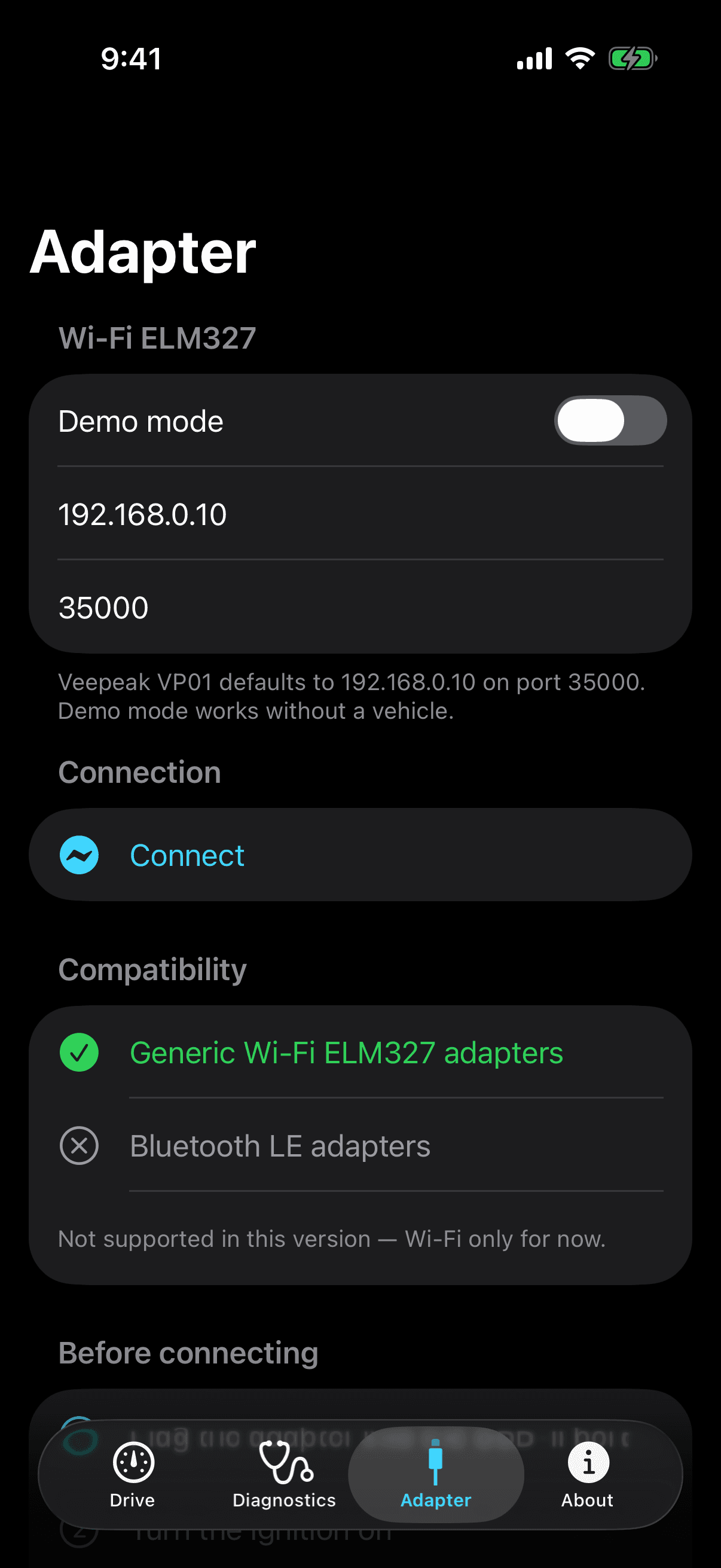 MultiAuto About screen stating that data stays on the device and linking to privacy, support, and safety pages